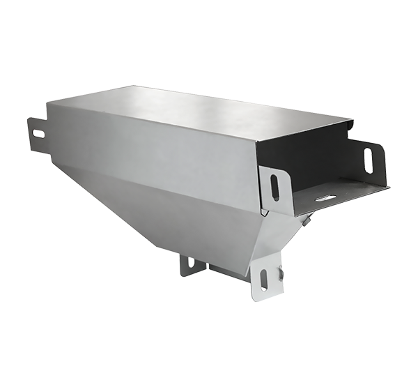 Ответвитель Т образный вниз с разворотом 150х100х0.55 цинк